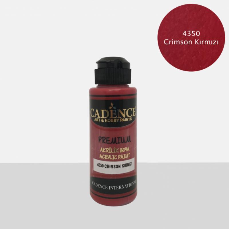 Dekorativ akril boya Premium Acrylic Paint 4350 Crimson Red, 750 ml